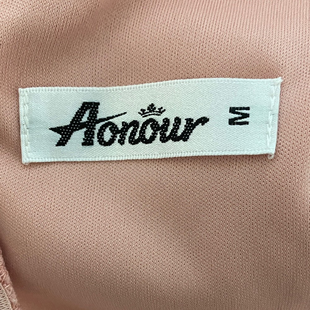 Aonour Lace Long Sleeve Dress Medium Pink - Picture 3 of 6